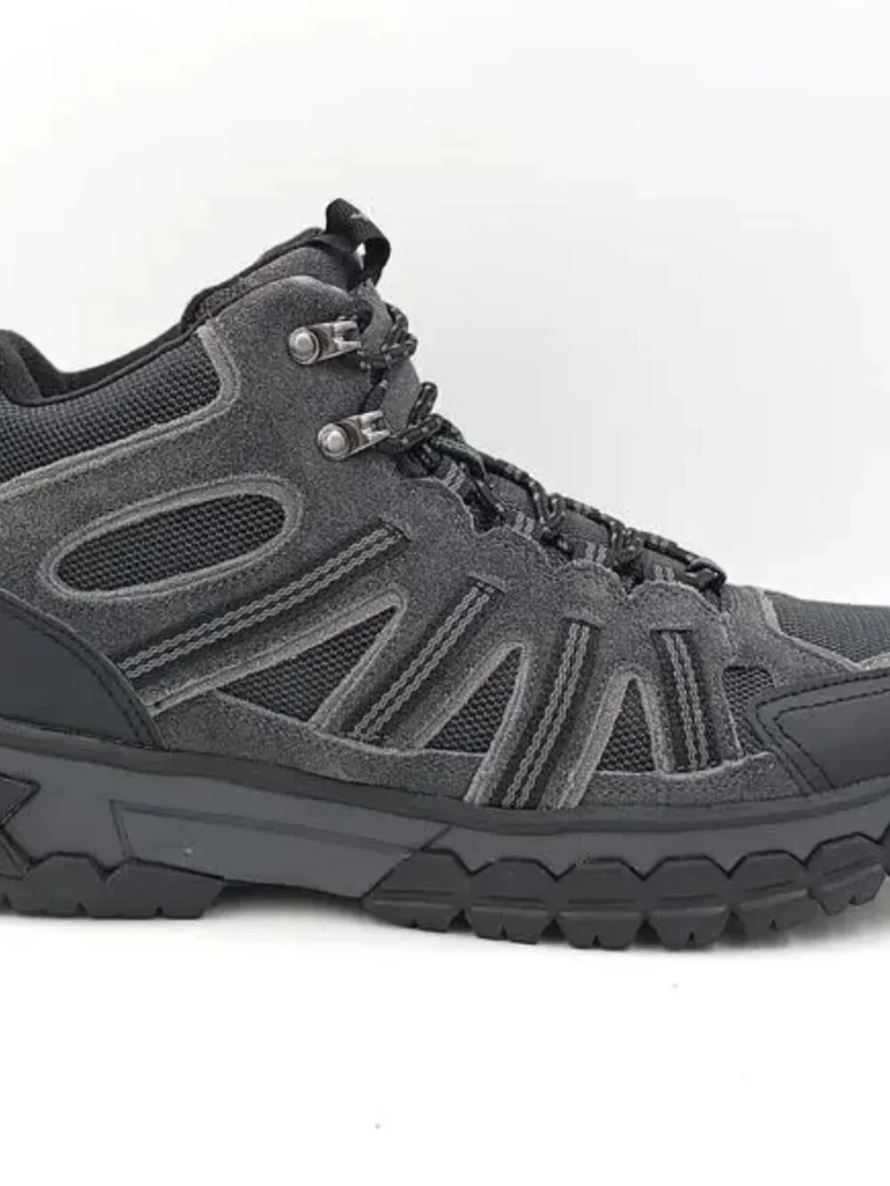 Bass Outdoor Men Hiking boots Peak Hiker 2 Mid Grey Suede Mesh Various Sizes